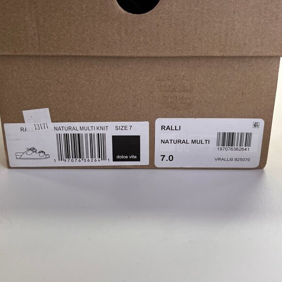 Dolce Vita Ralli Woven Buckle Platform Sandal Size 7 Beige Casual Comfort - Picture 14 of 14